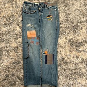 Pilcro Embroidered Jeans